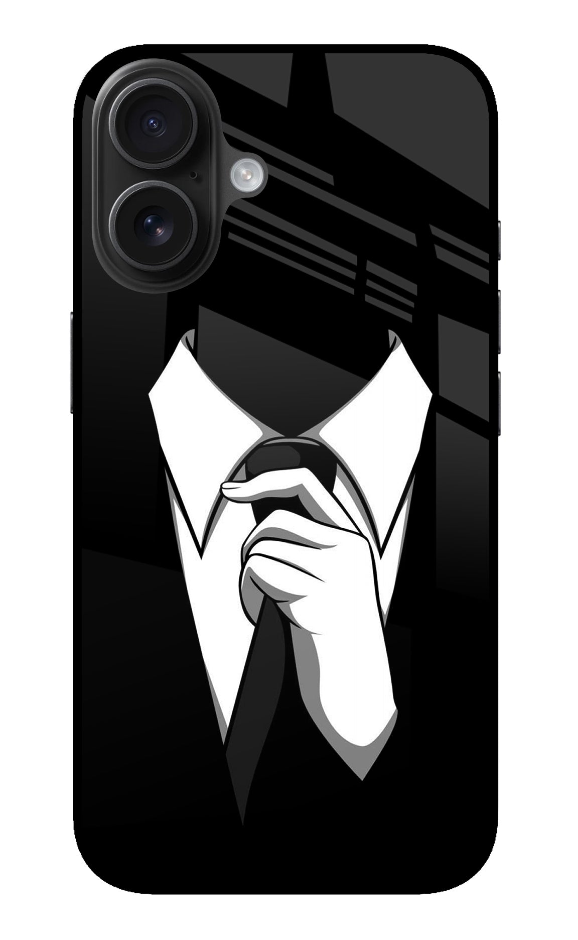 Black Tie iPhone 16 Glass Case