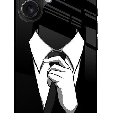 Black Tie iPhone 16 Glass Case
