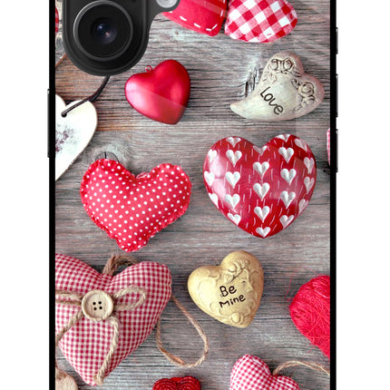 Love Wallpaper iPhone 16 Glass Case Back Cover by Casekaro