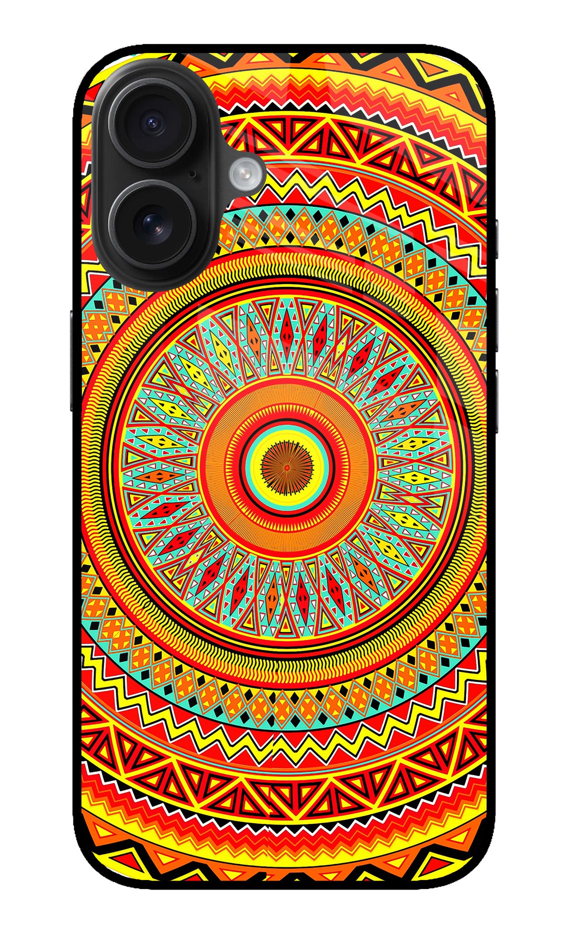 Mandala Pattern iPhone 16 Back Cover