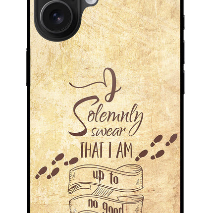 I Solemnly swear that i up to no good iPhone 16 Glass Case