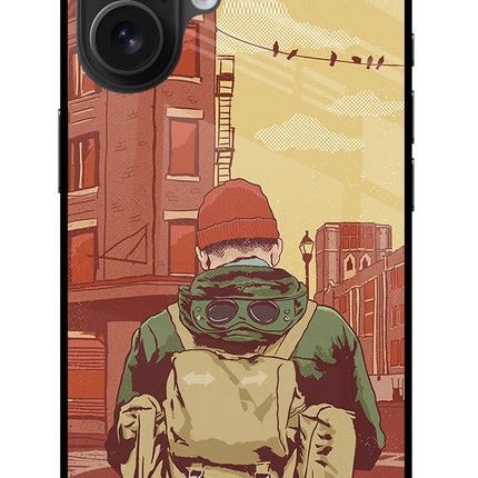 Adventurous iPhone 16 Glass Case Back Cover by Casekaro