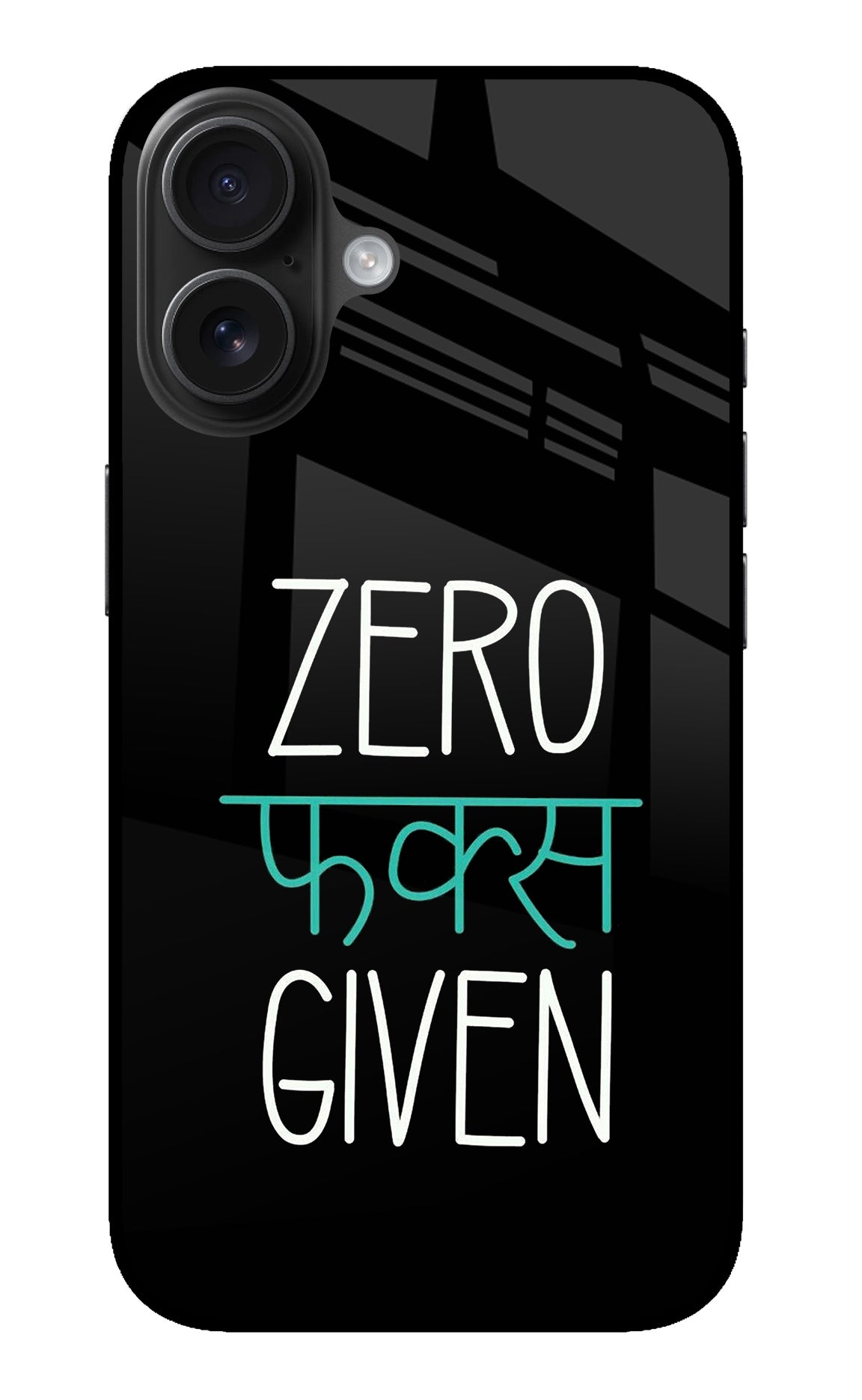 Zero Fucks Given iPhone 16 Back Cover