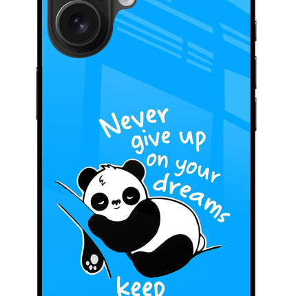 Keep Sleeping iPhone 16 Glass Case Back Cover by Casekaro
