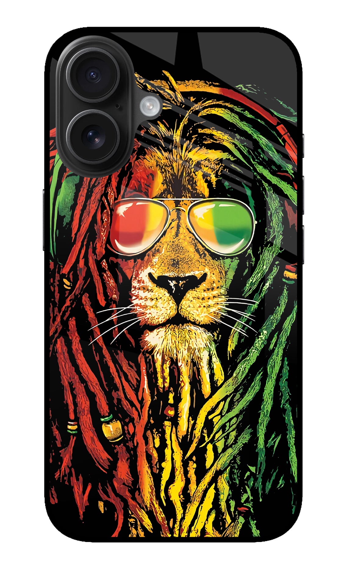 Rasta Lion iPhone 16 Back Cover