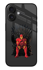 Ironman Throne iPhone 16 Glass Case