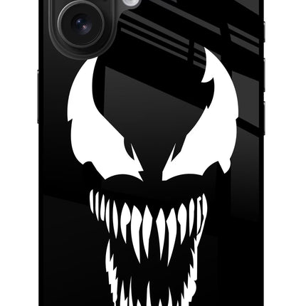 Venom iPhone 16 Glass Case Back Cover by Casekaro