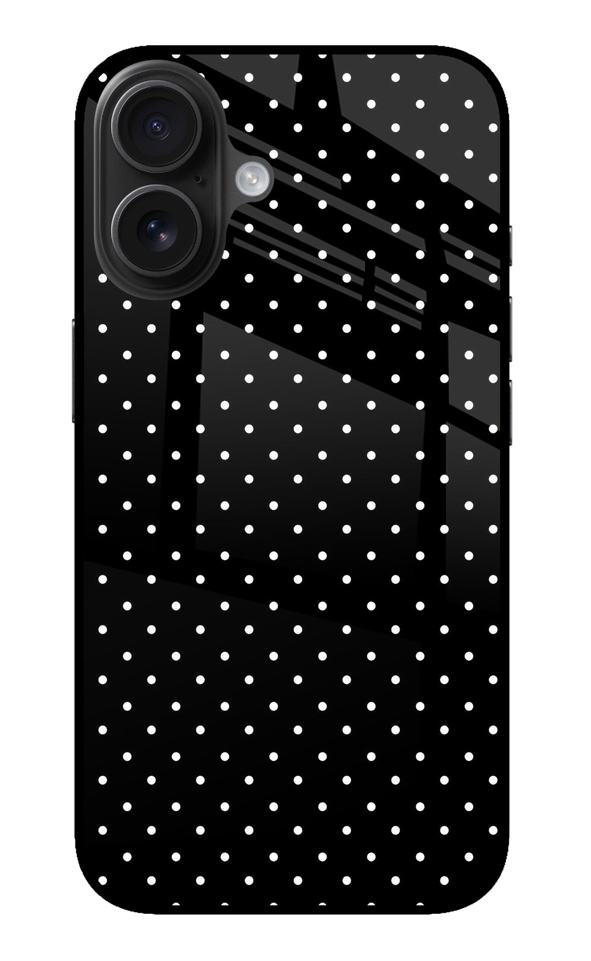 White Dots iPhone 16 Back Cover