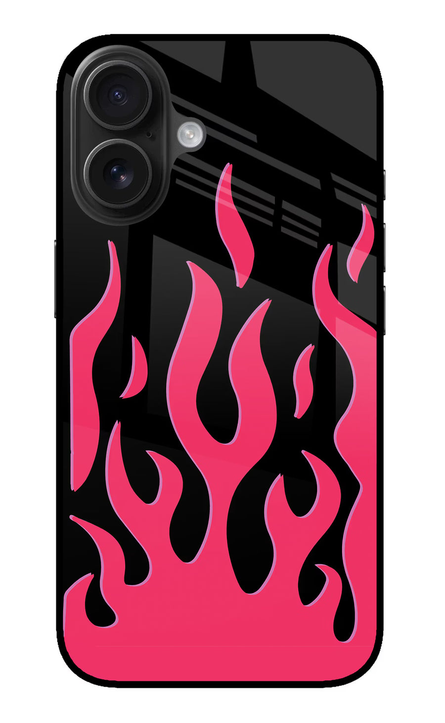 Fire Flames iPhone 16 Back Cover, Metal case