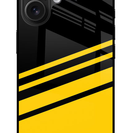 Yellow Shades iPhone 16 Glass Case Back Cover by Casekaro