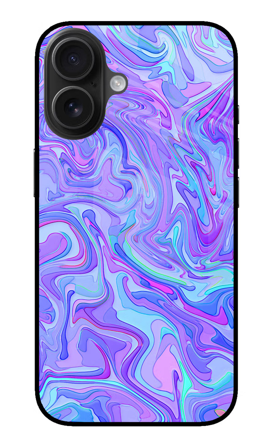 Glitter iPhone 16 Back Cover, Metal case