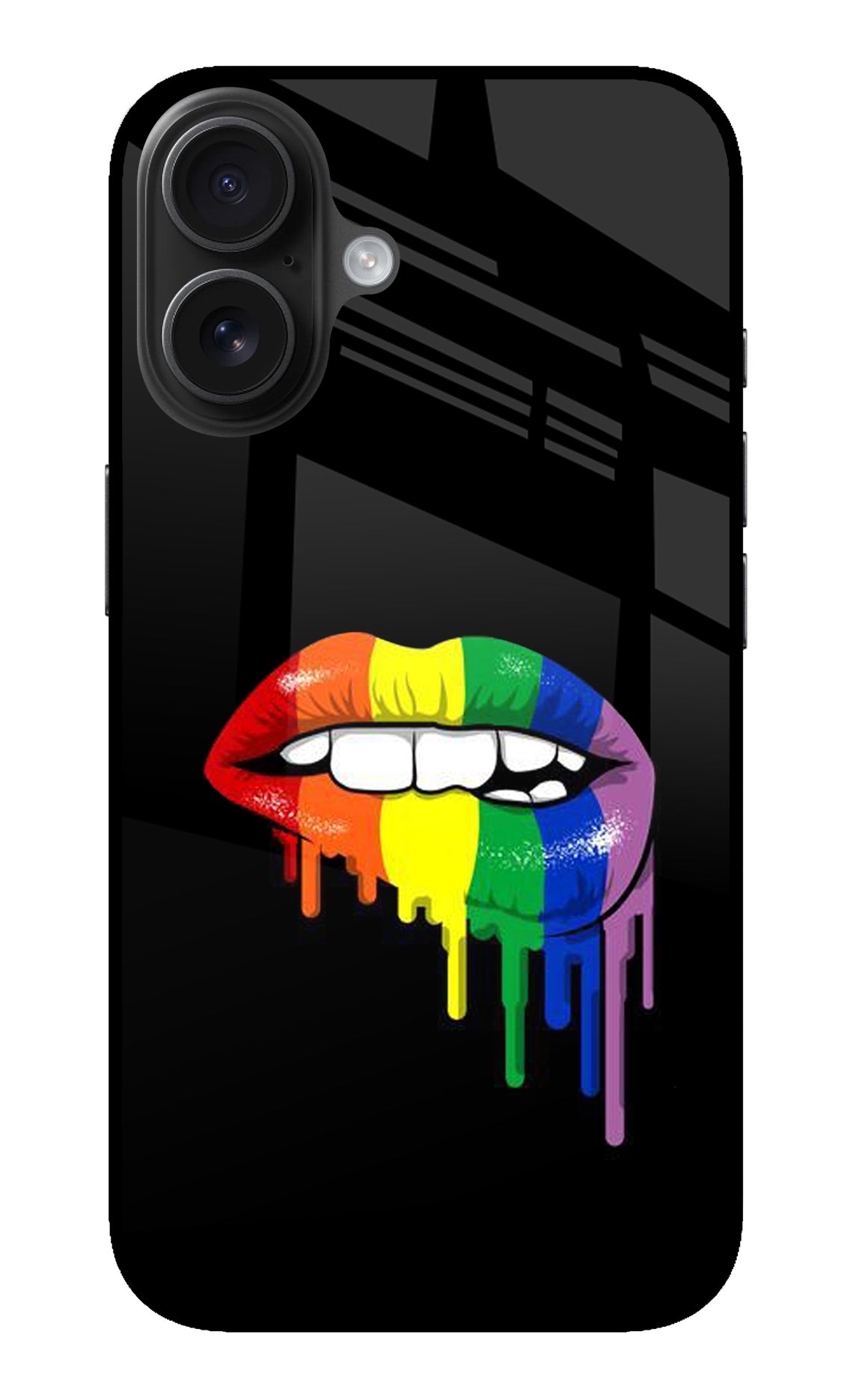 Lips Biting iPhone 16 Glass Case