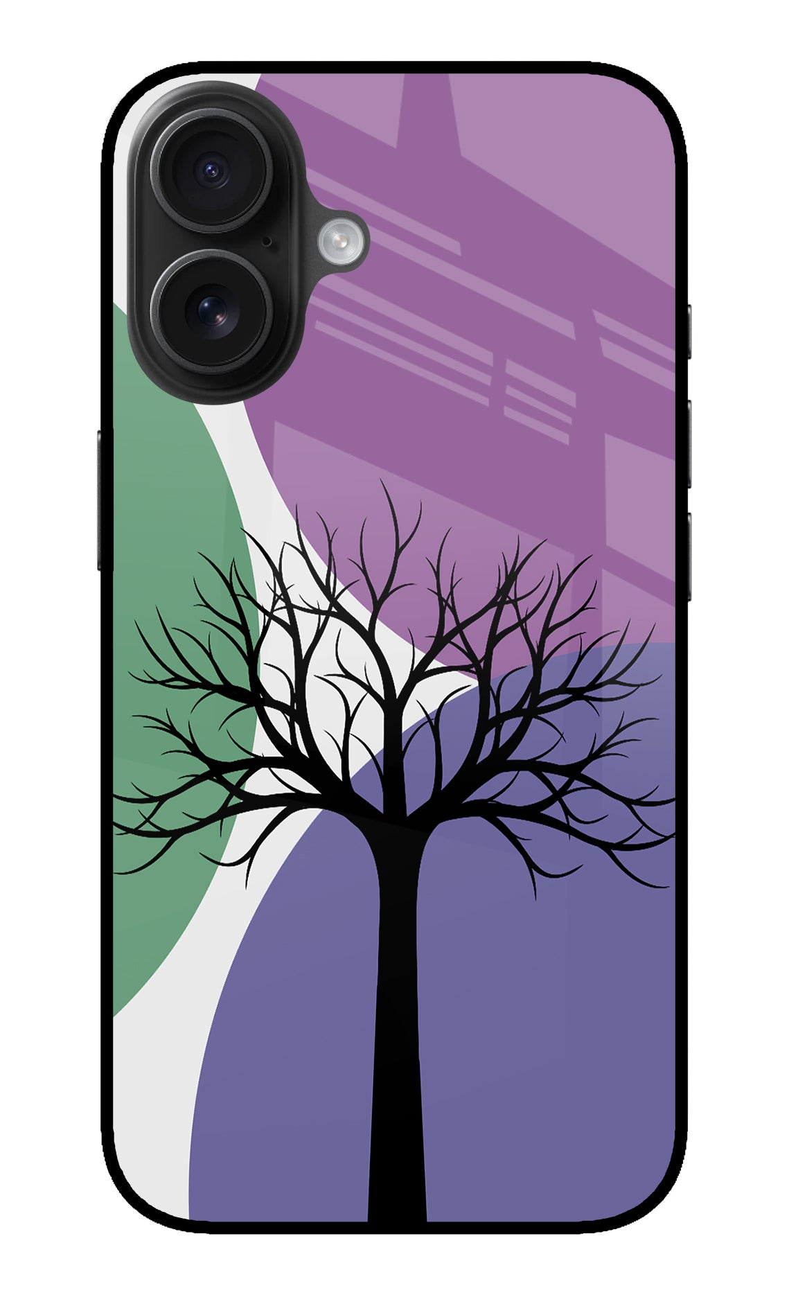 Tree Art iPhone 16 Glass Case