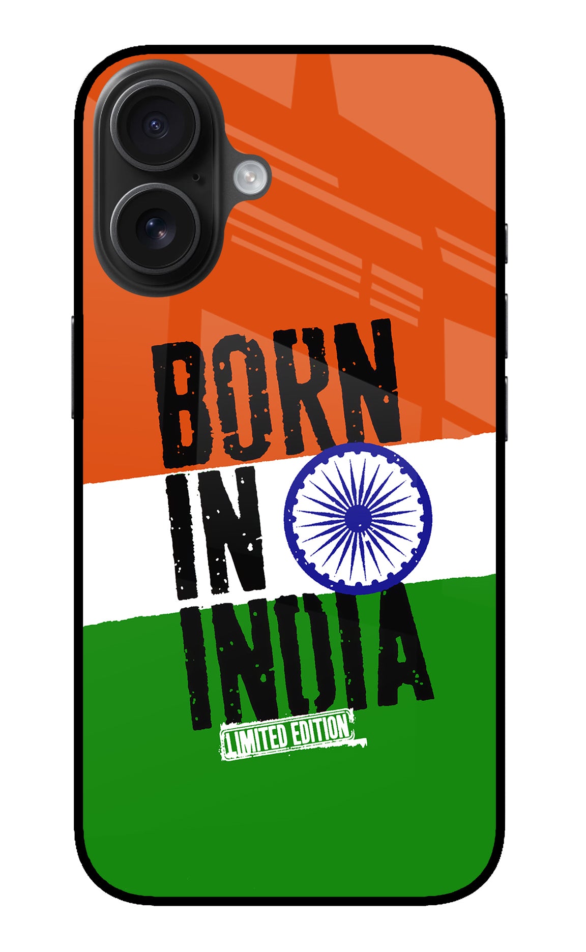 Born in India iPhone 16 Glass Case