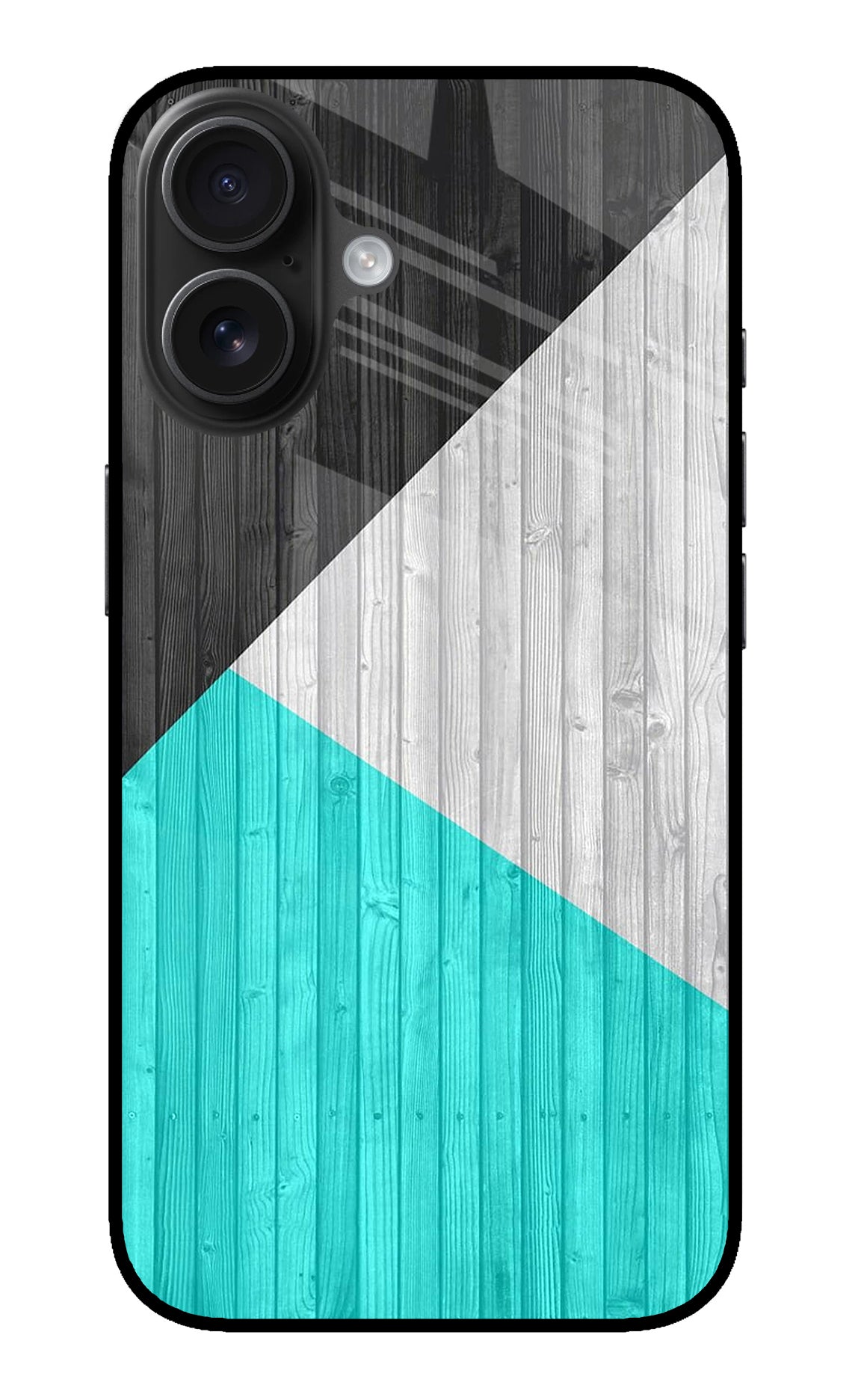 Wooden Abstract iPhone 16 Back Cover