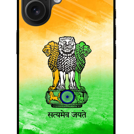 Satyamev Jayate Flag iPhone 16 Glass Case