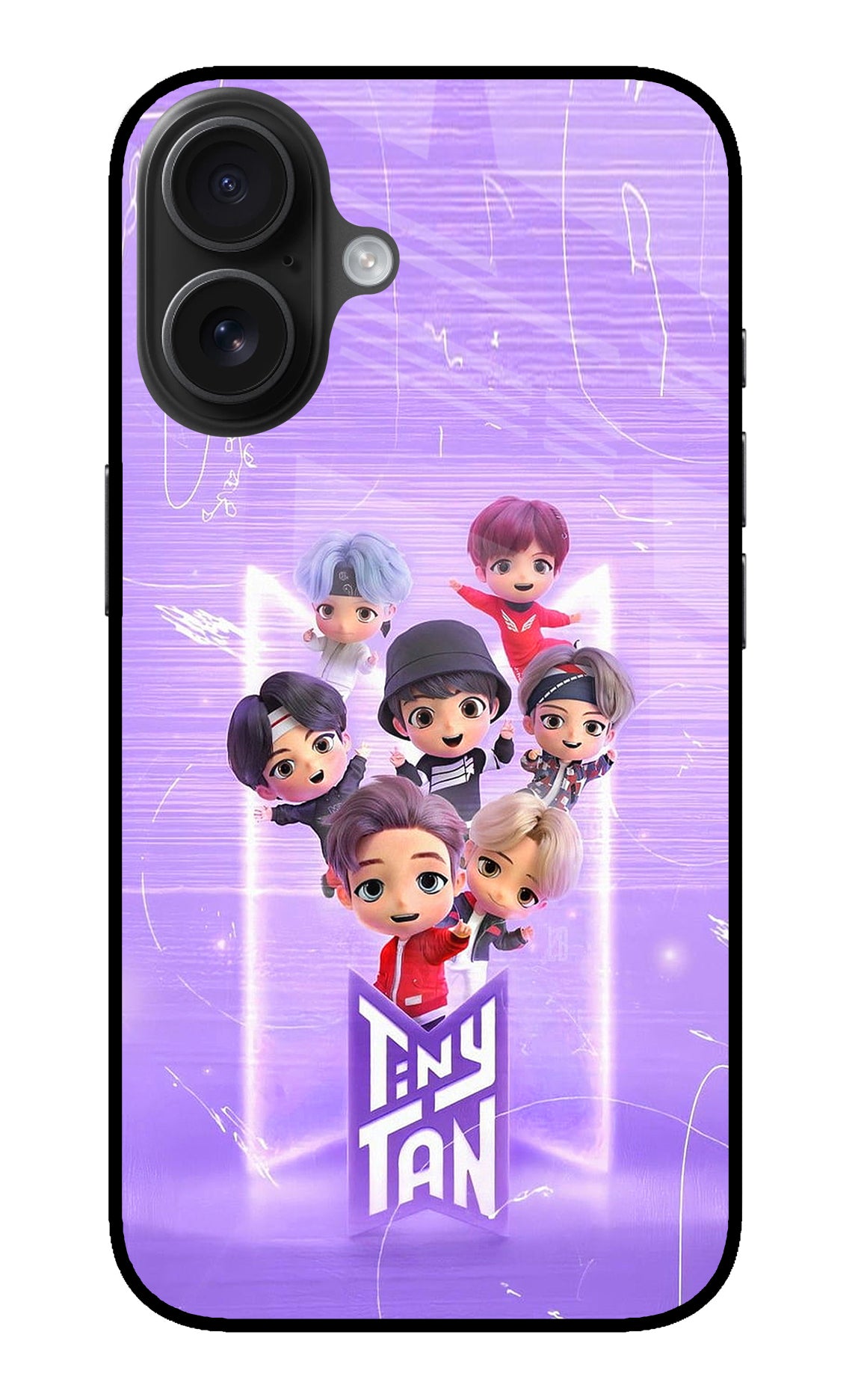 BTS Tiny Tan iPhone 16 Back Cover