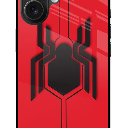 Spider iPhone 16 Glass Case Back Cover by Casekaro