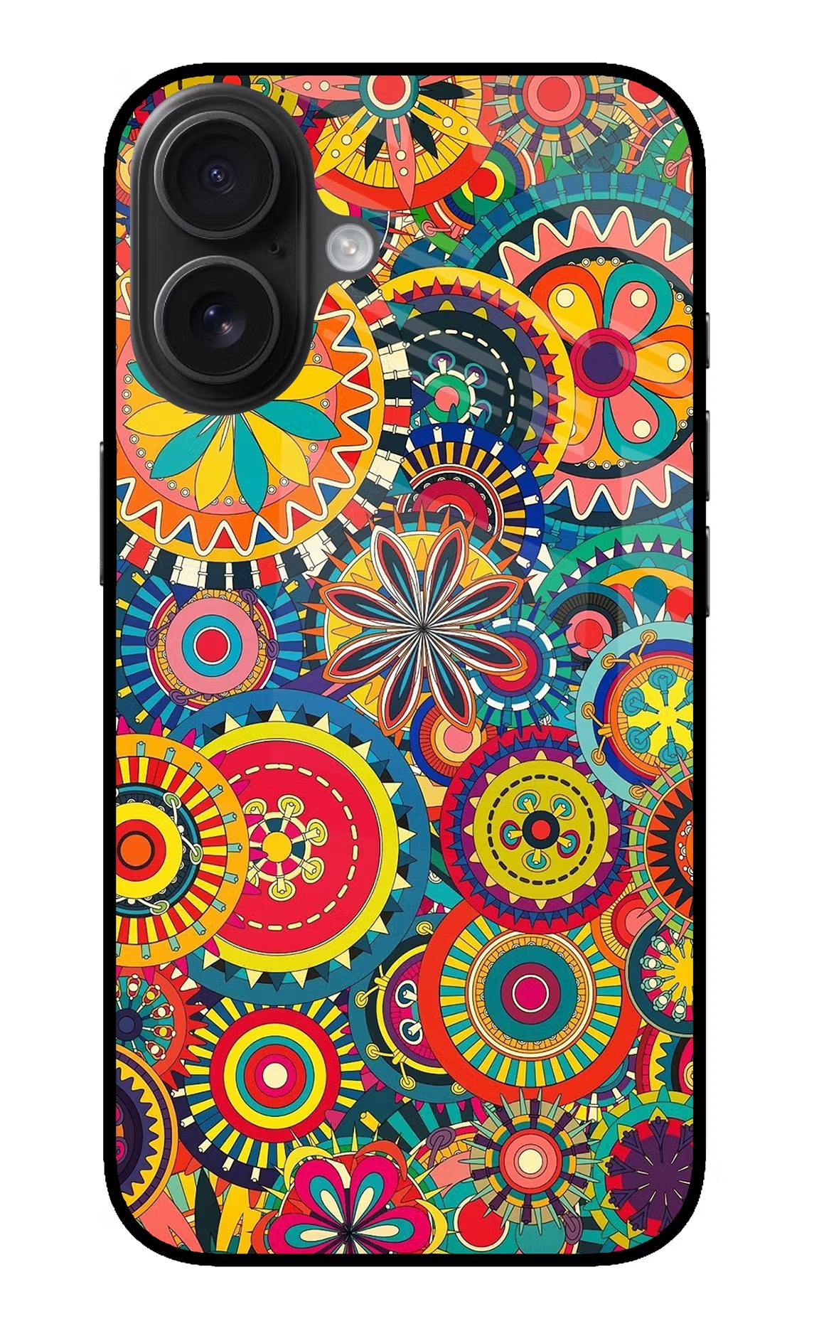 Gol Gol Art iPhone 16 Glass Case Back Cover by Casekaro