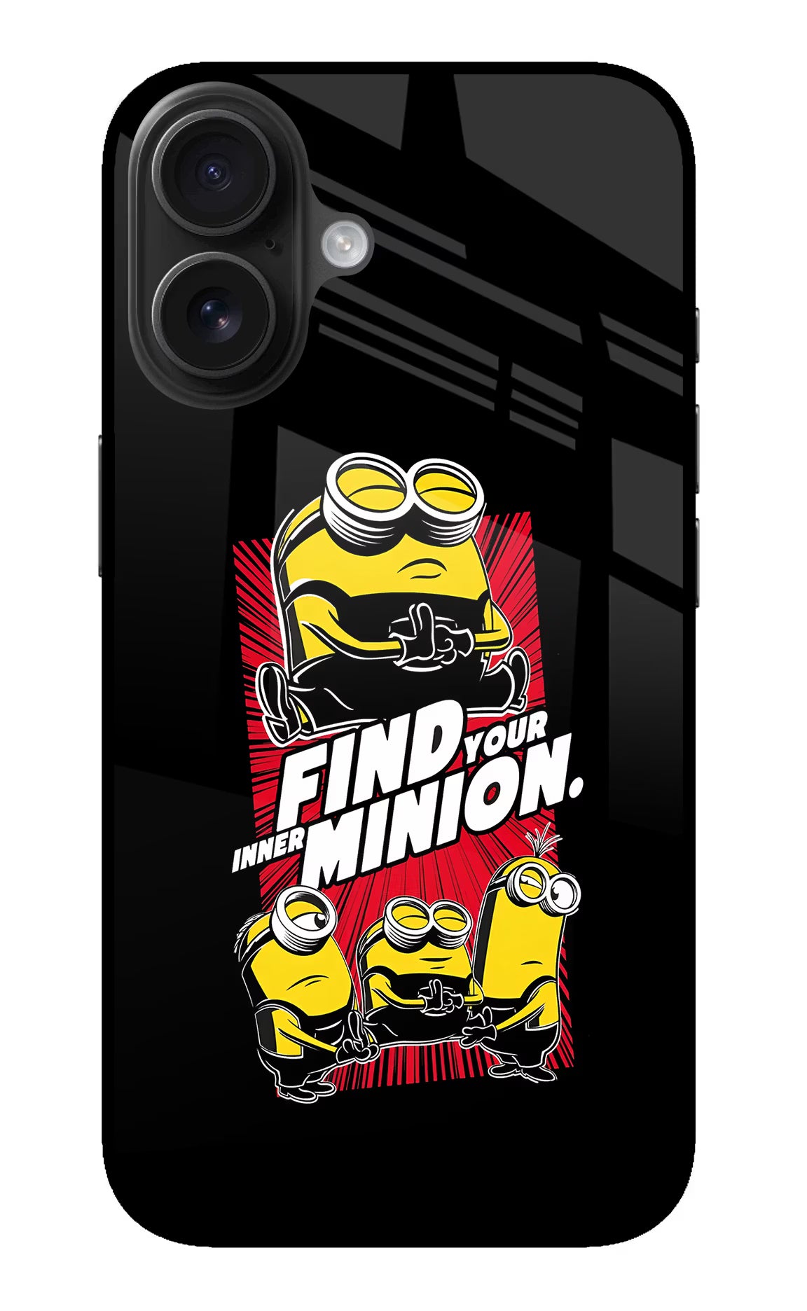 Find your inner Minion iPhone 16 Glass Case