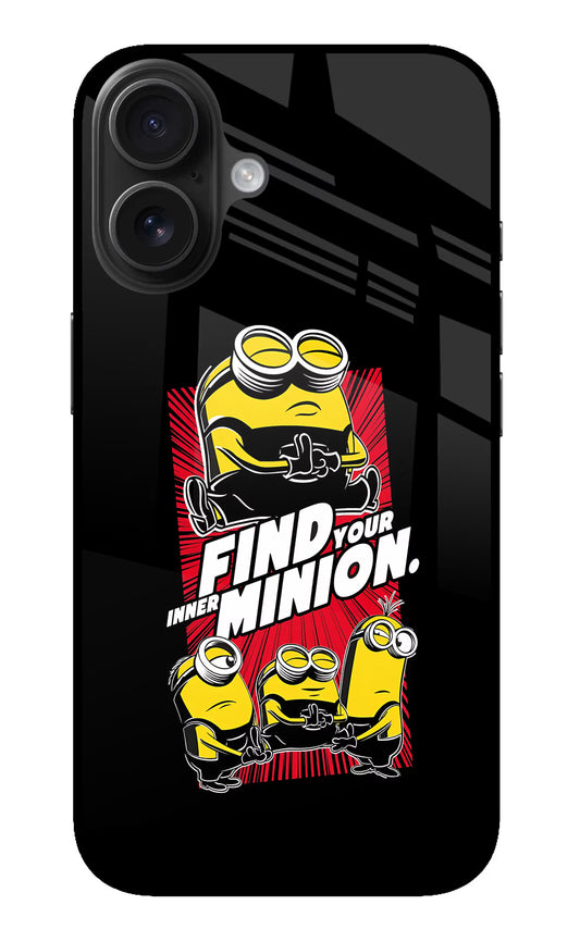 Find your inner Minion iPhone 16 Glass Case