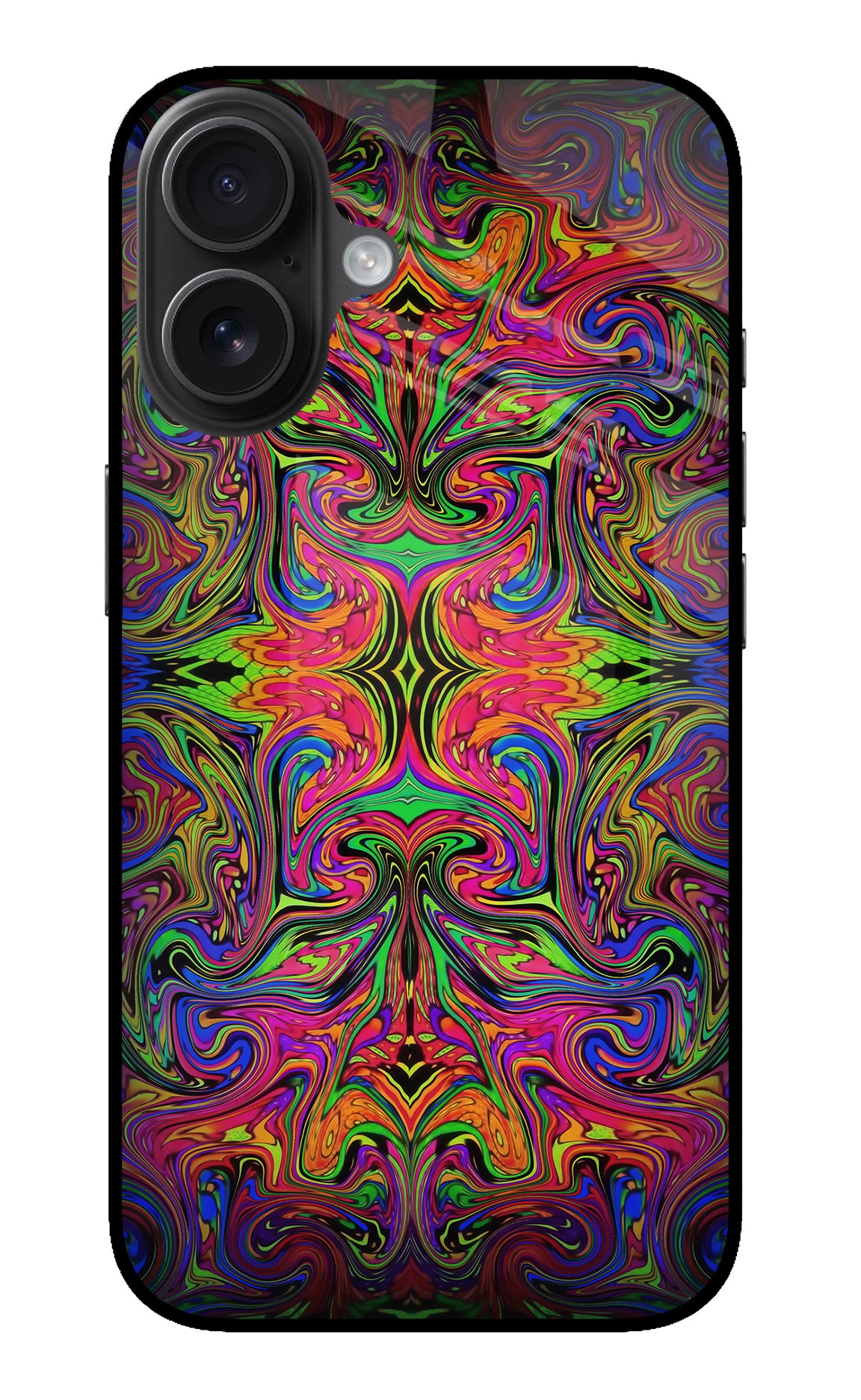 Psychedelic Art iPhone 16 Back Cover