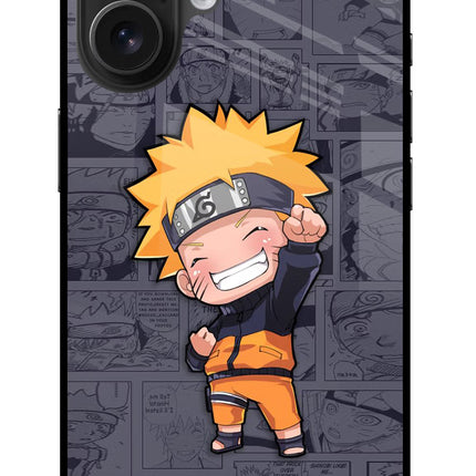 Chota Naruto iPhone 16 Glass Case Back Cover by Casekaro
