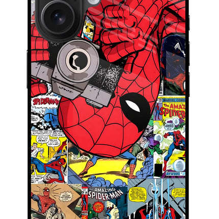 Spider Man iPhone 16 Glass Case