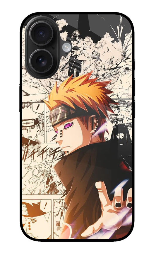 Pain Anime iPhone 16 Glass Case