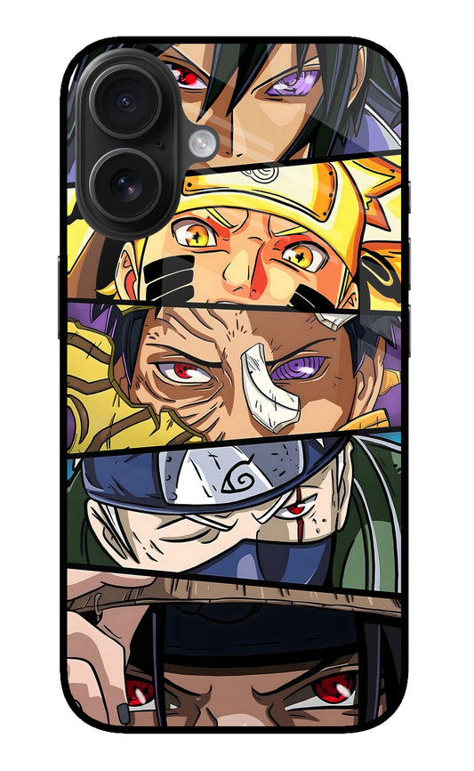 Naruto Character iPhone 16 Glass Case