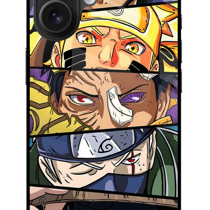 Naruto Character iPhone 16 Glass Case
