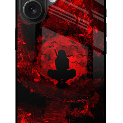 Itachi Uchiha iPhone 16 Glass Case Back Cover by Casekaro