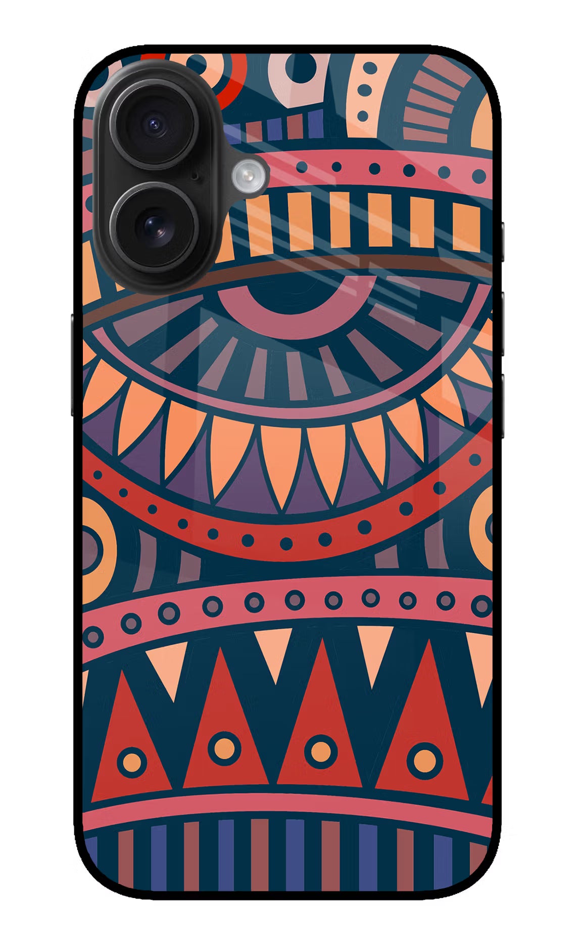African Culture Design iPhone 16 Glass Case Back Cover by Casekaro