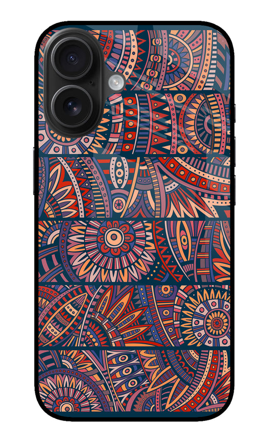 African Culture Design iPhone 16 Glass Case