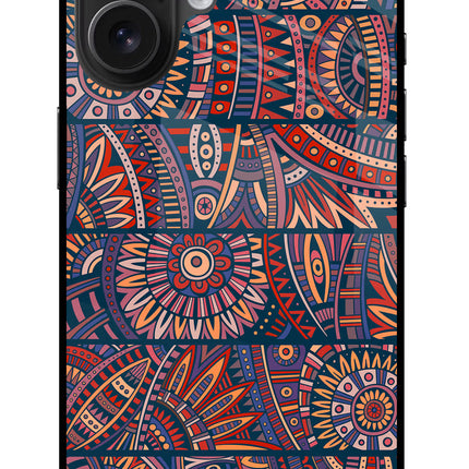 African Culture Design iPhone 16 Glass Case