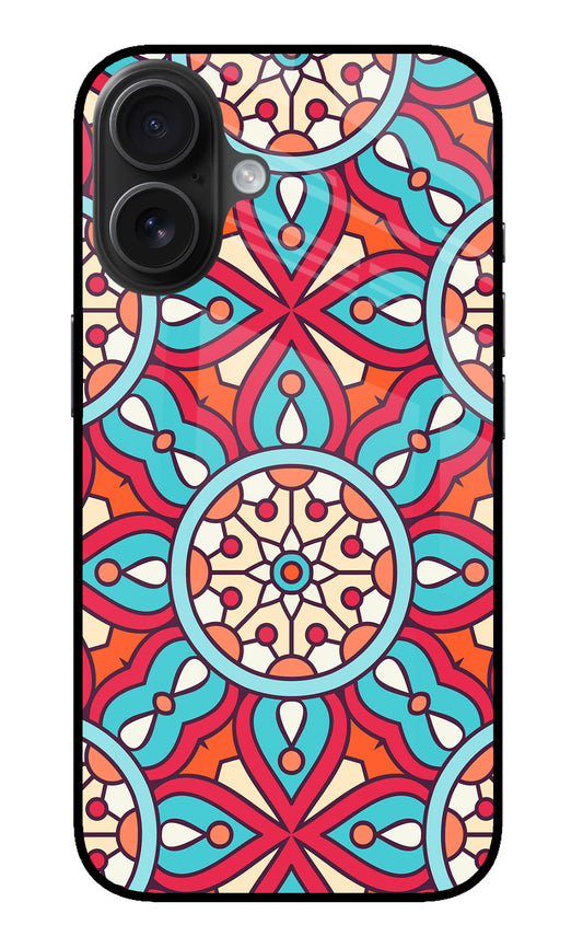 Mandala Geometric iPhone 16 Glass Case