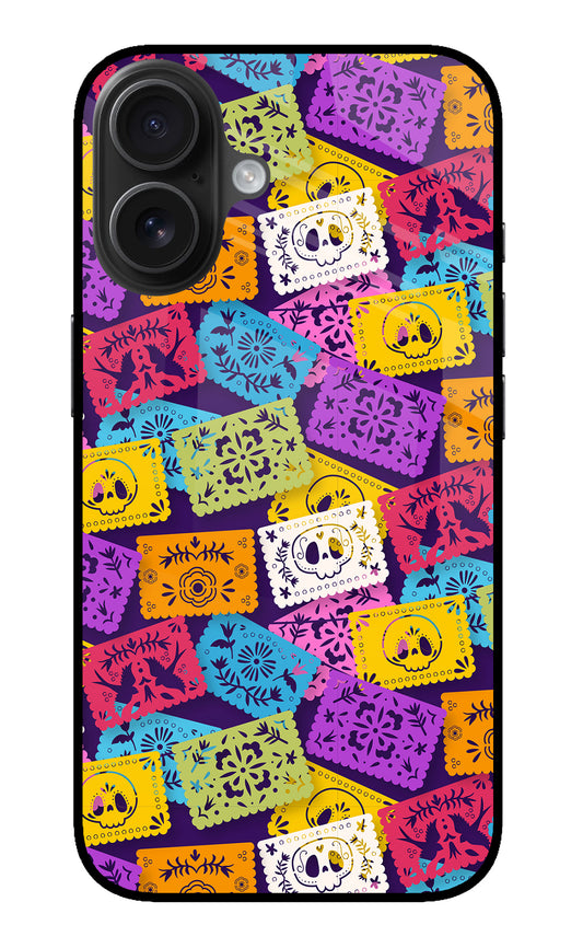 Mexican Pattern iPhone 16 Glass Case