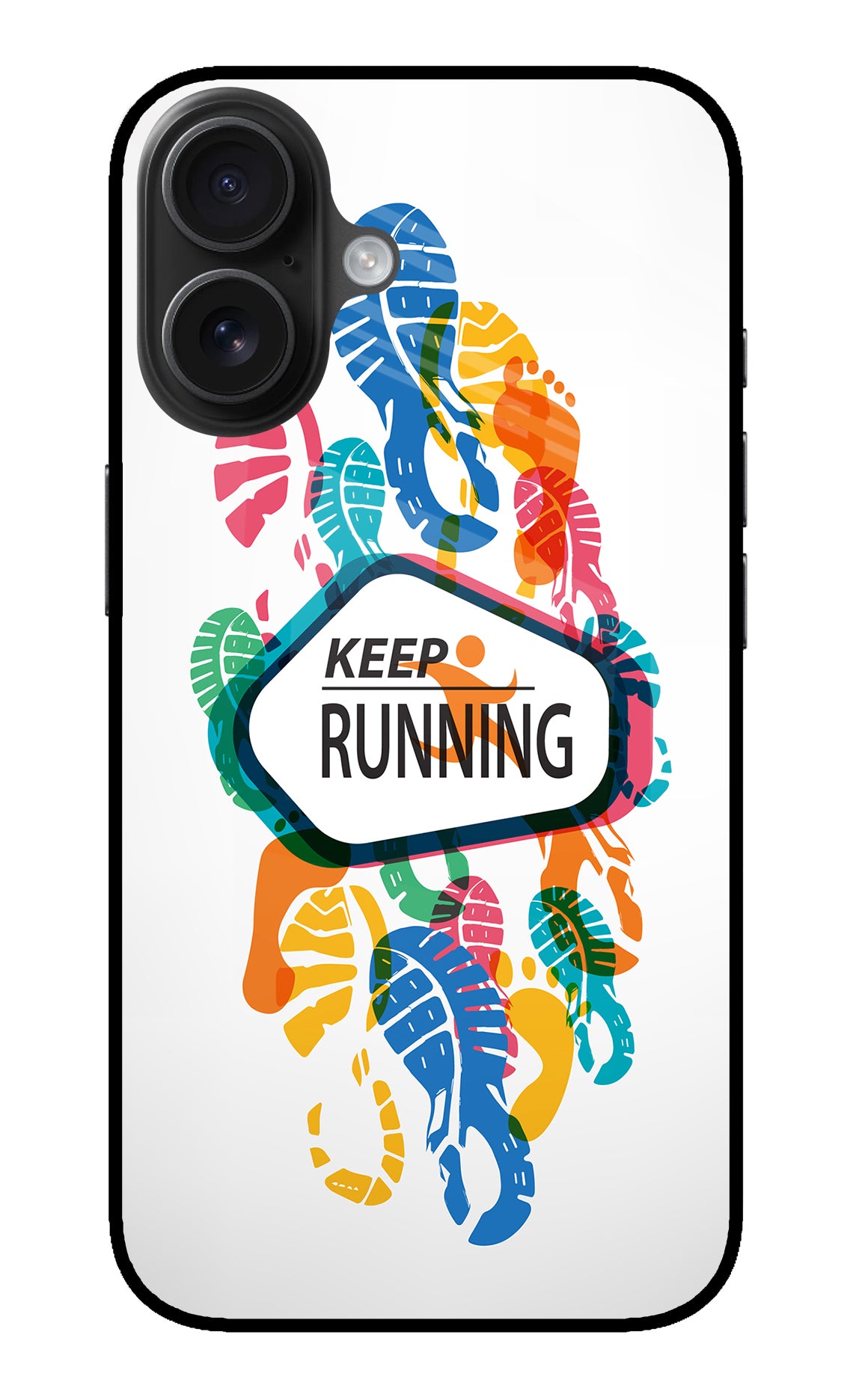 Keep Running iPhone 16 Back Cover