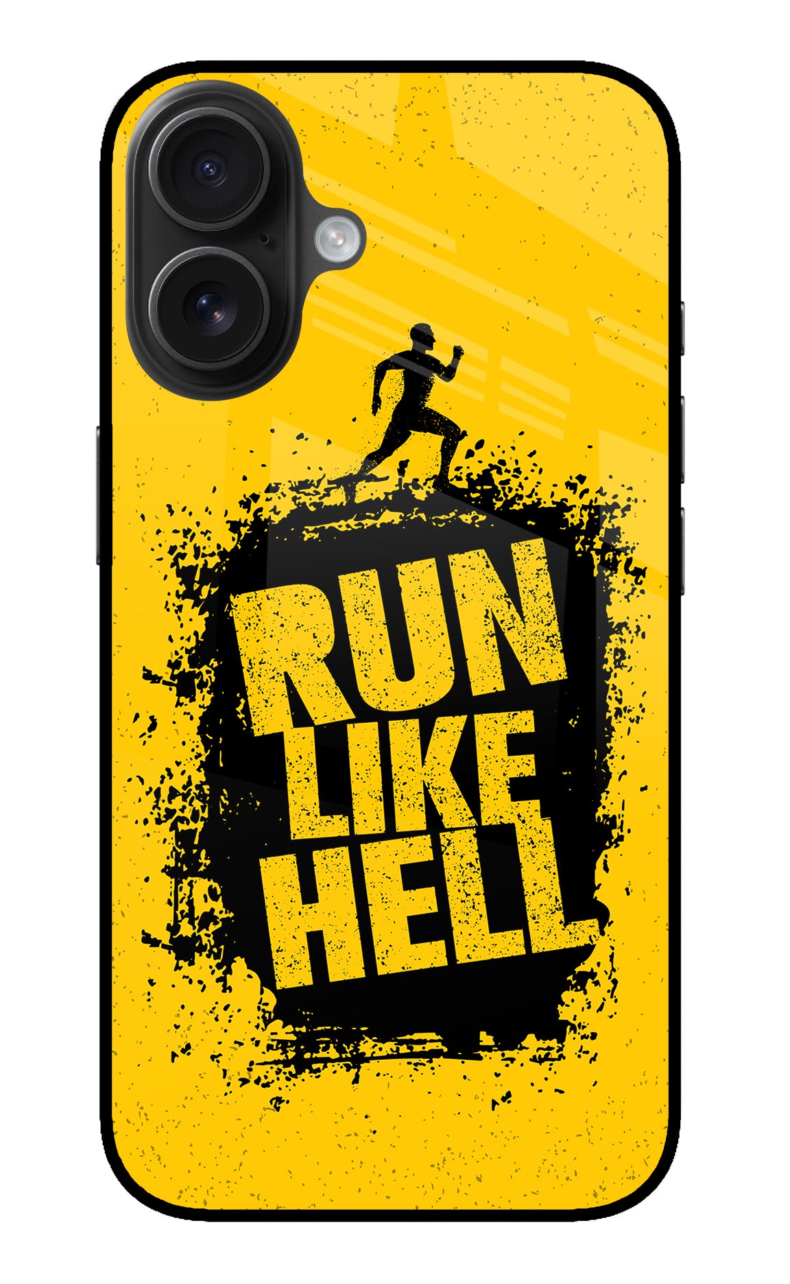 Run Like Hell iPhone 16 Back Cover