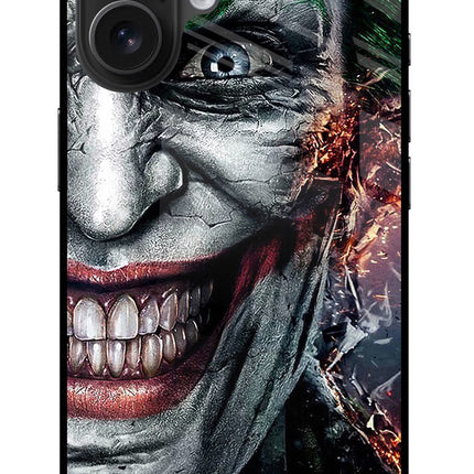 Joker Cam iPhone 16 Glass Case Back Cover by Casekaro