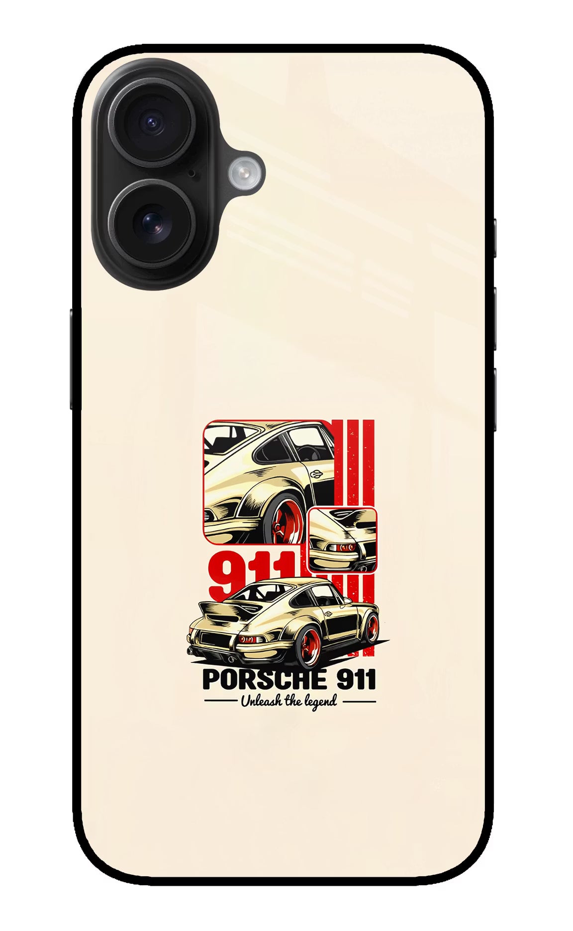Classic Porsche 911 iPhone 16 Glass Case