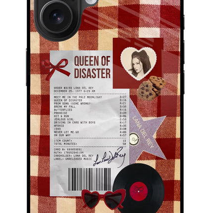 Queen of Disaster iPhone 16 Glass Case