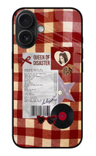 Queen of Disaster iPhone 16 Glass Case