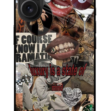 Luxury iPhone 16 Glass Case Back Cover by Casekaro