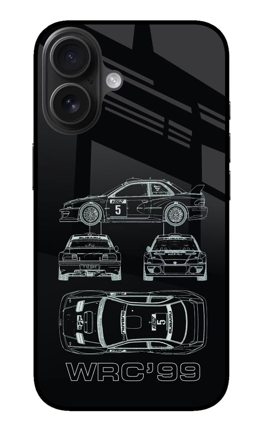 WRC'99 iPhone 16 Glass Case