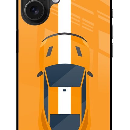 Highway Pursuit iPhone 16 Glass Case Back Cover by Casekaro