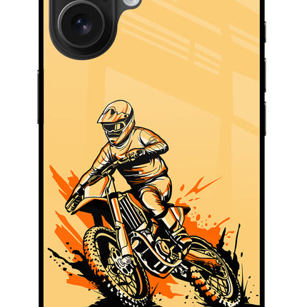 Off-Road Fury iPhone 16 Glass Case Back Cover by Casekaro