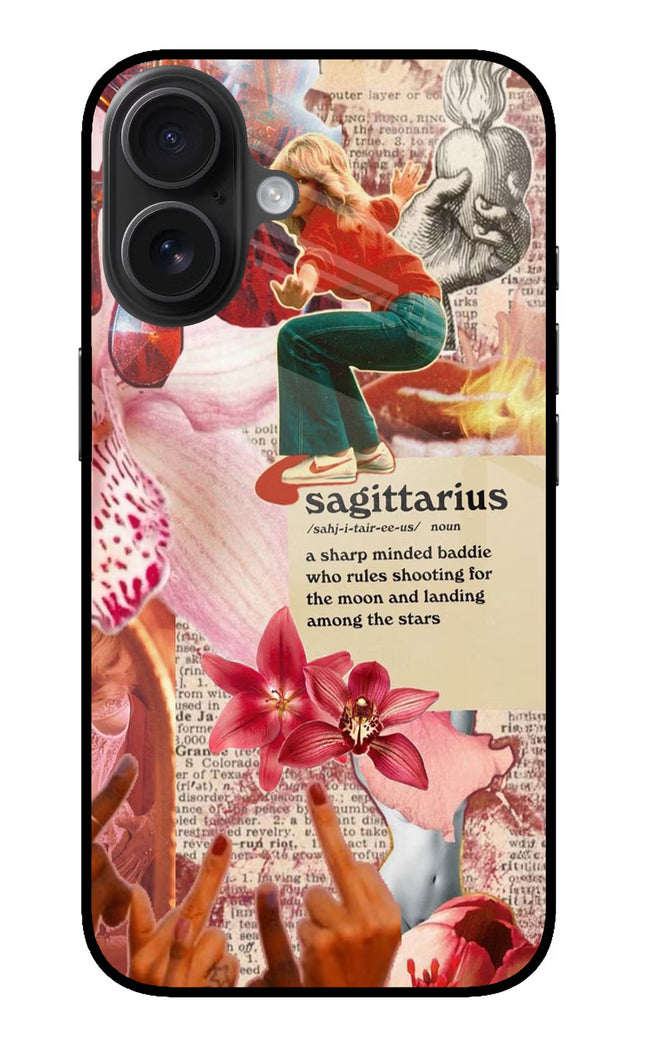 Sagittarius Zodiac iPhone 16 Glass Case
