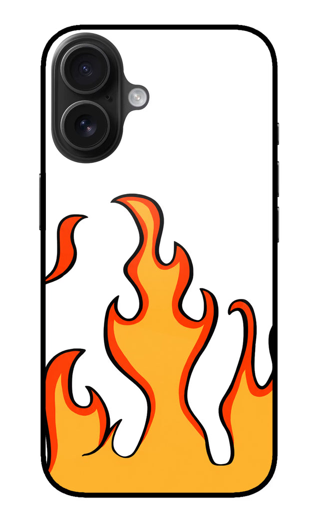 Fired Up – White iPhone 16 Glass Case