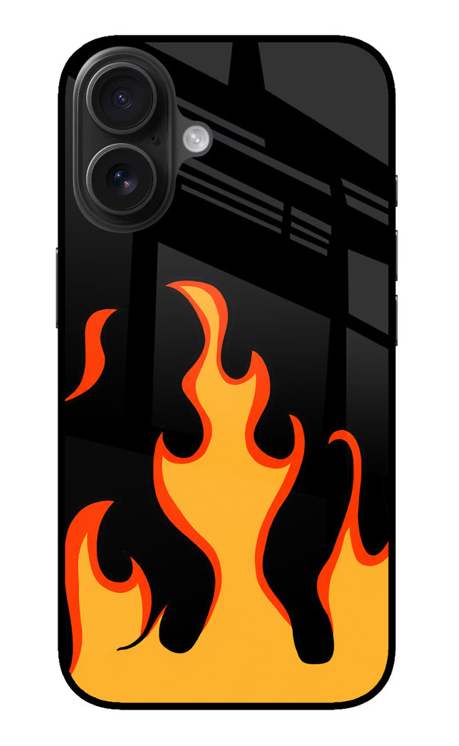 Fired Up – Black iPhone 16 Glass Case